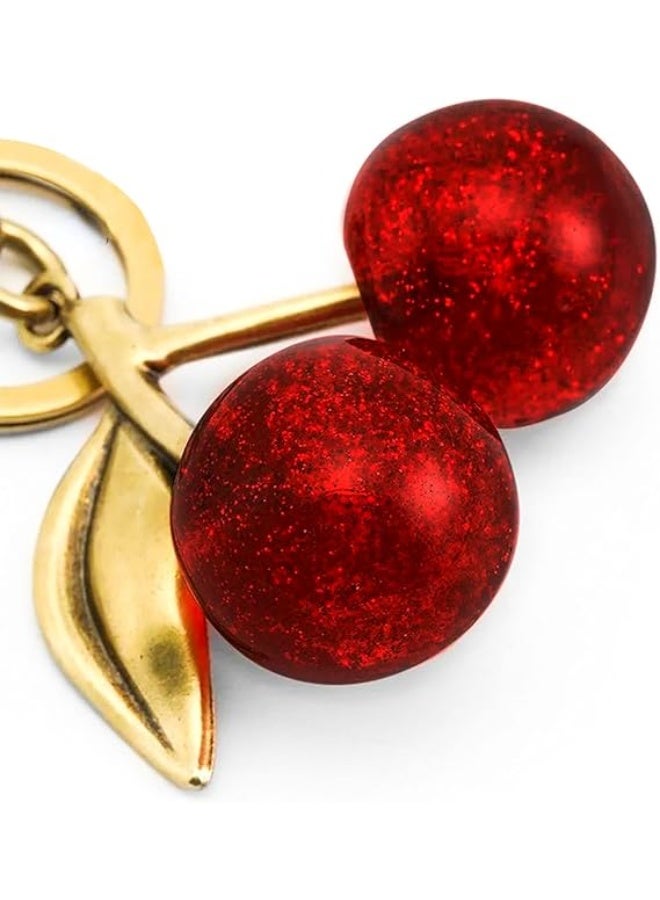 مقفل المفاتيح بسحر محفظة الكرز بسحر حقيبة الكرز - مقفل المفاتيح بملحقات الكرز للسيارة، هدية عيد الميلاد والعيد الحب للنساء، حقيبة للنساء - Image 2